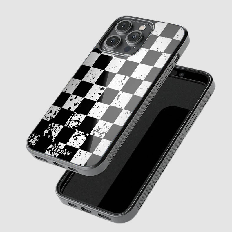 Mono Checks Glass Phone Case