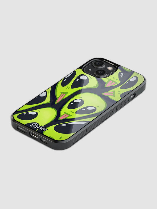 Aliens Glass Phone Case