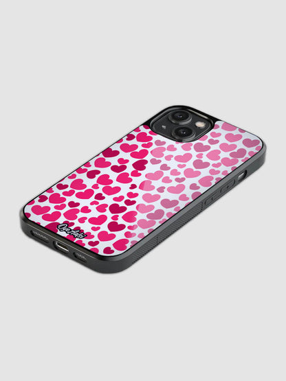 Hearts Glass Phone Case