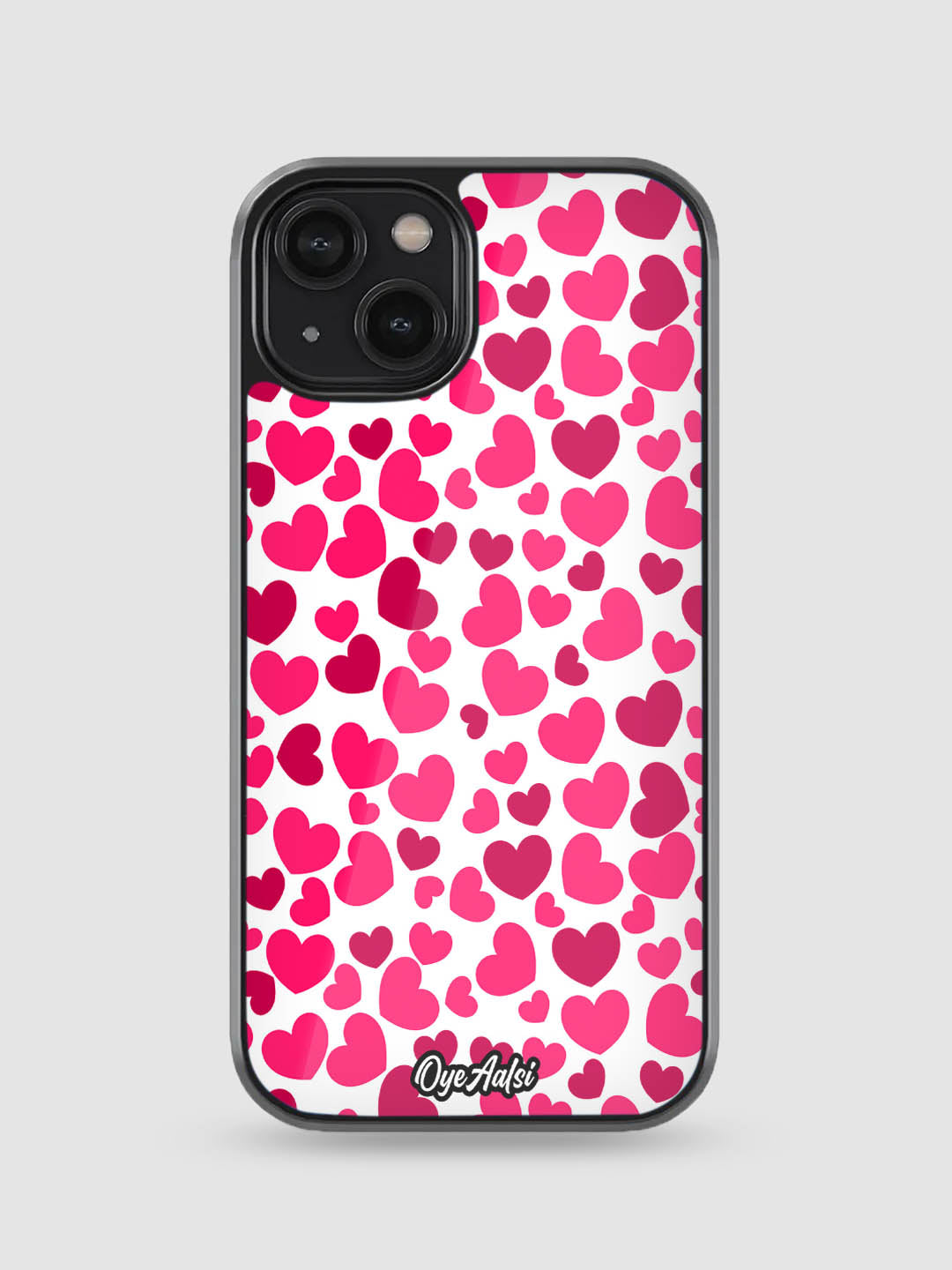 Hearts Glass Phone Case