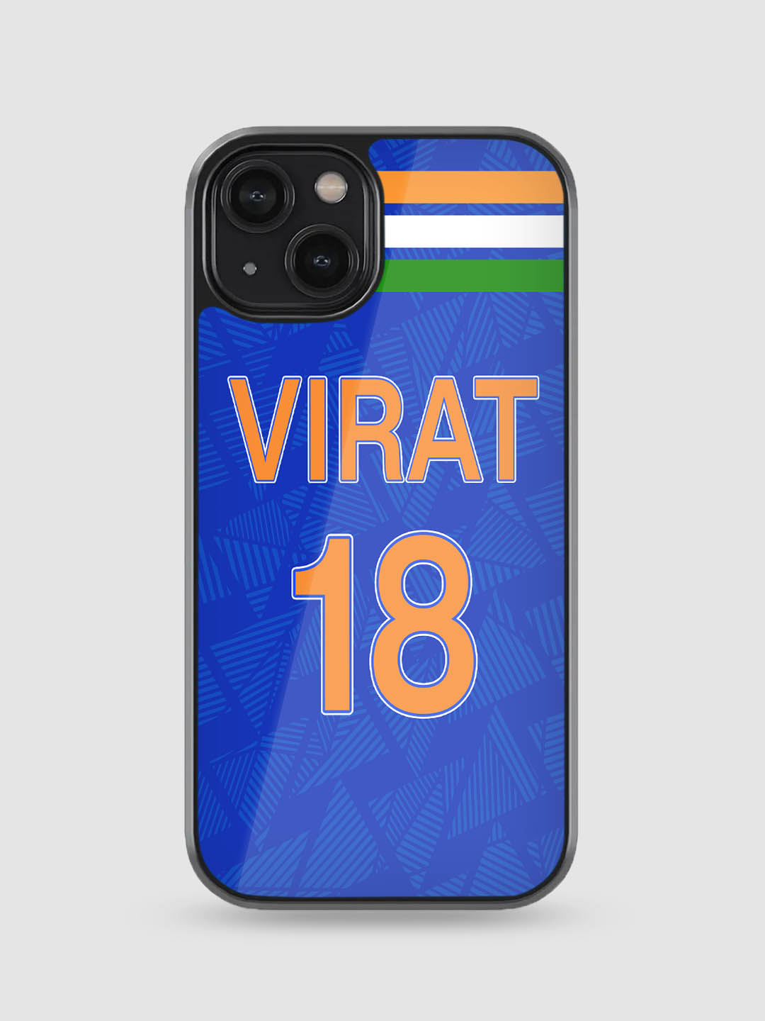 Virat Kohli theme glass back case