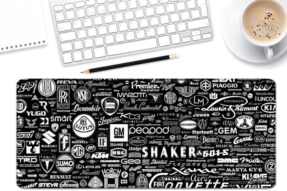 B&W Logos Desk Mat | Mouse Pad