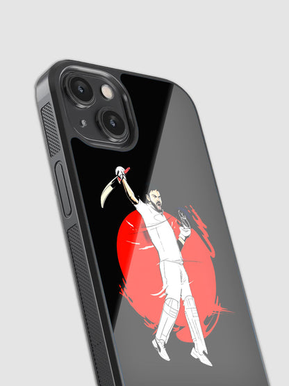 Virat Kohli Art Glass Phone Case