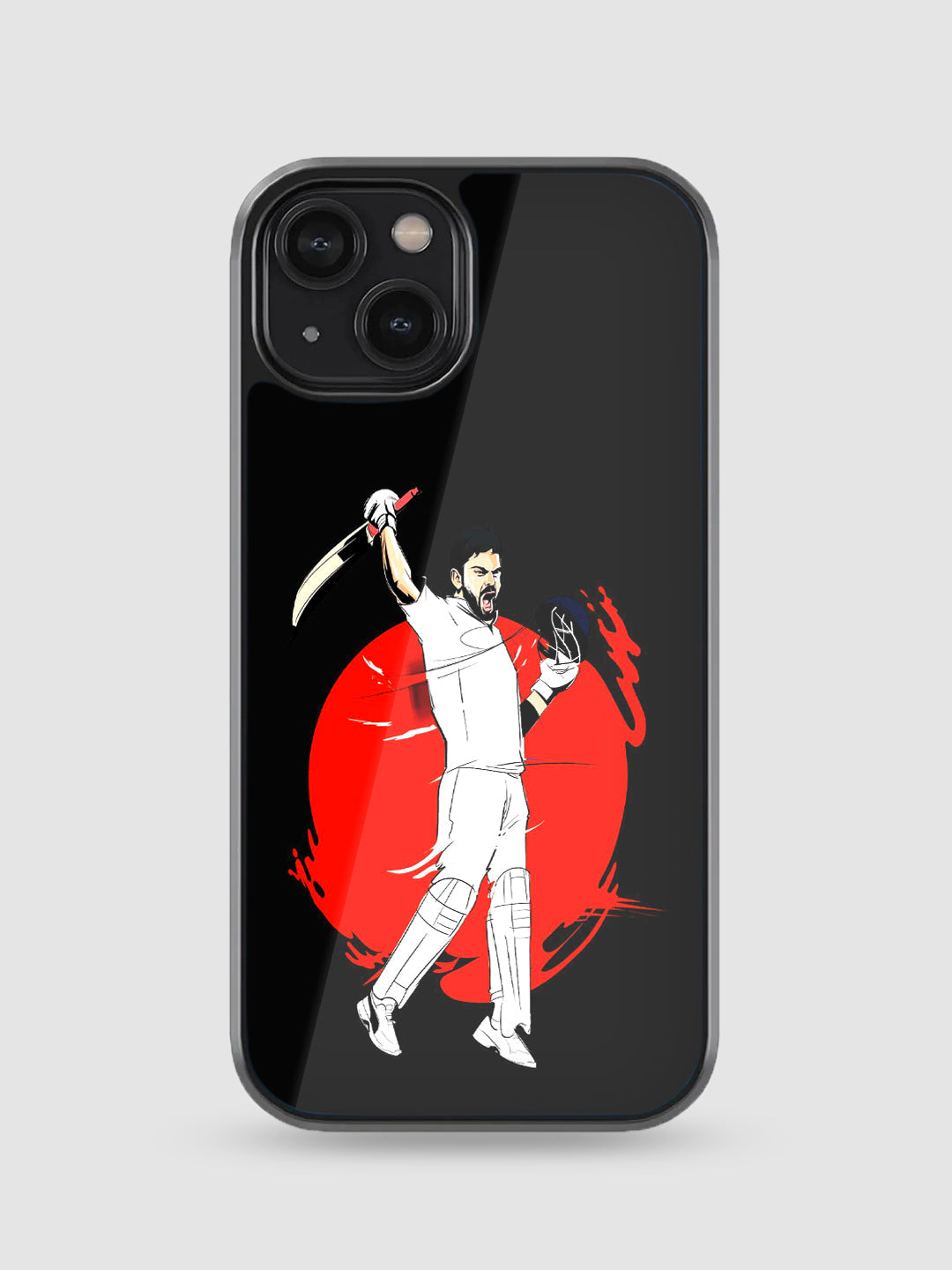 Virat Kohli Art Glass Phone Case