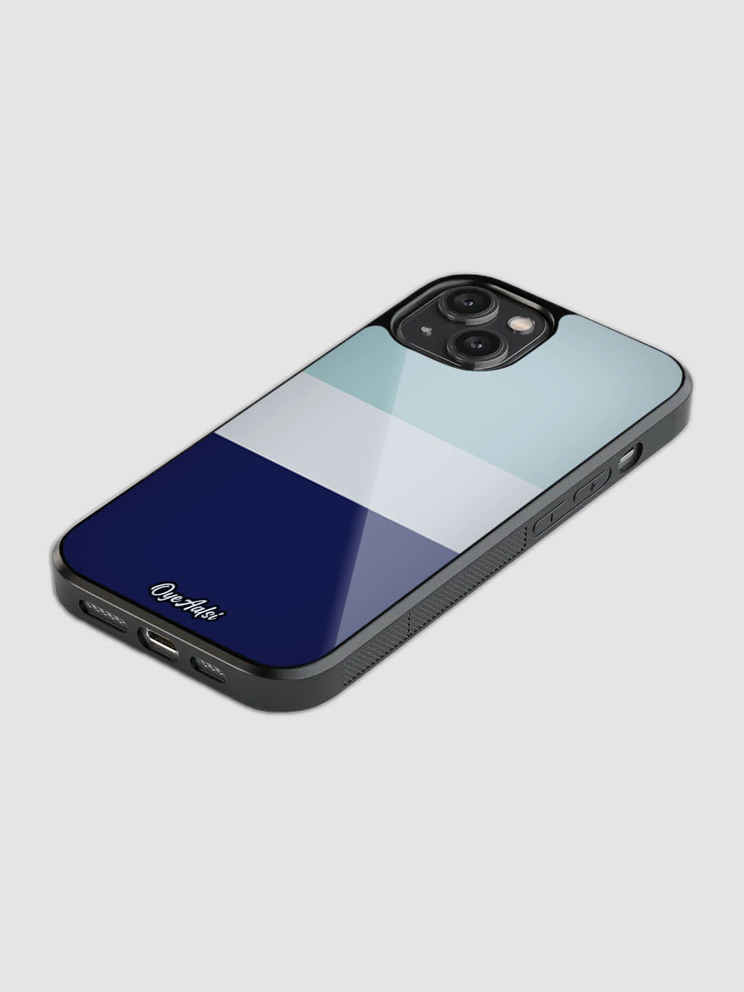 Classic Blue Glass Phone Case