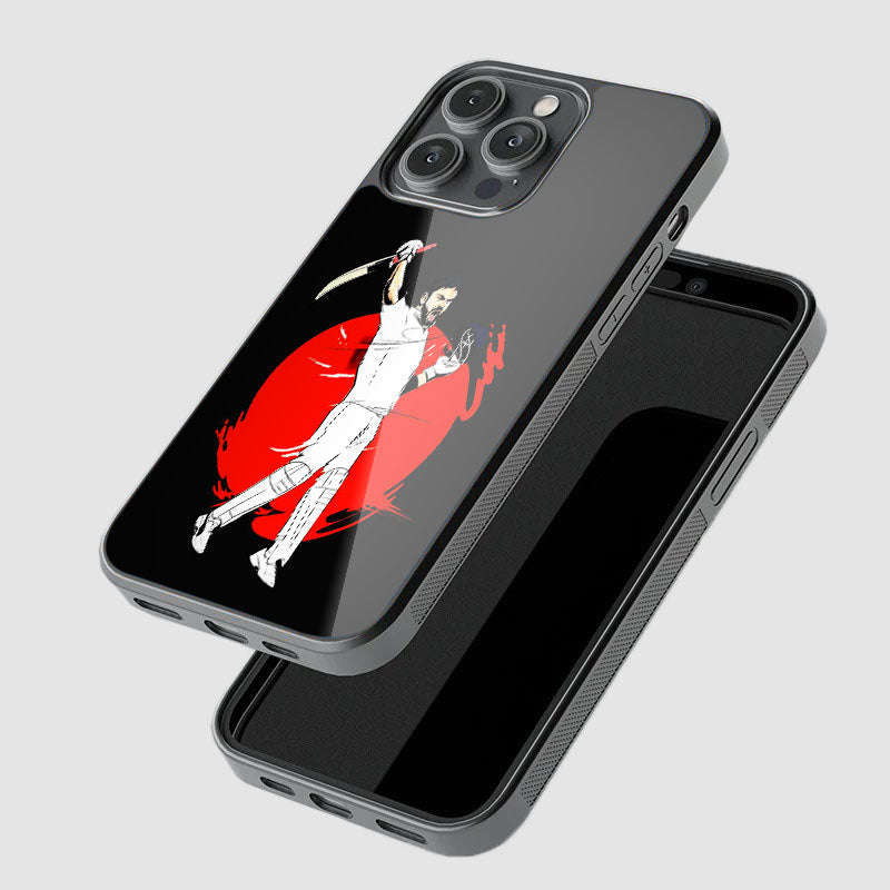Virat Kohli Art Glass Phone Case