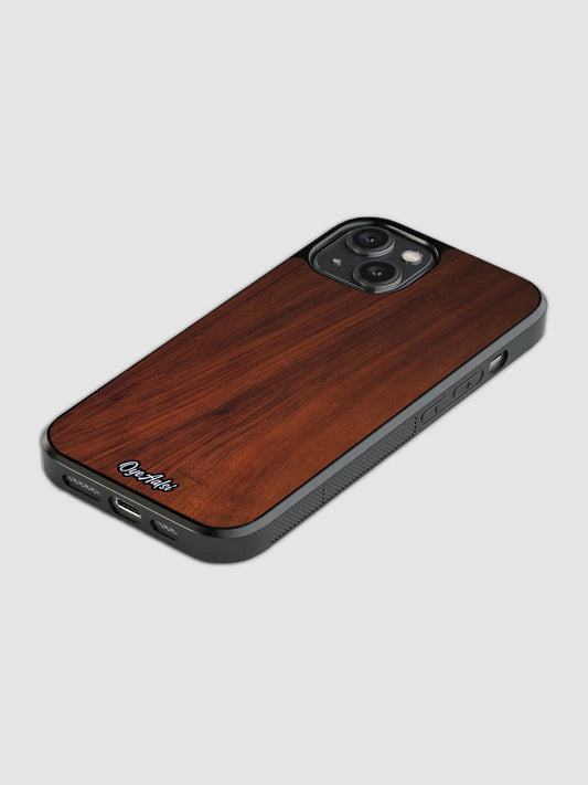 Wooden Print Glass Phone Case