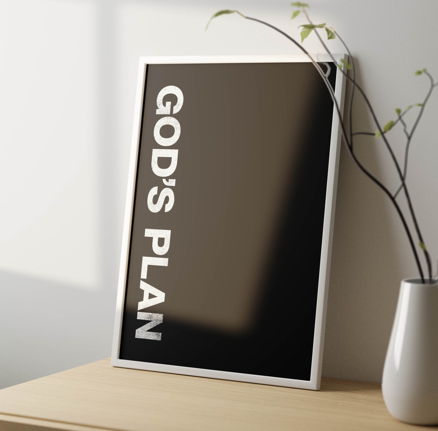 God's Plan Poster Frame