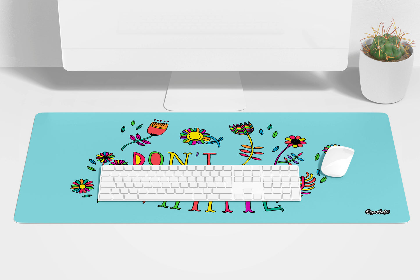 Be Hippie Desk Mat | Mouse Pad