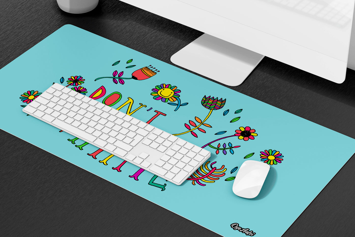 Be Hippie Desk Mat | Mouse Pad