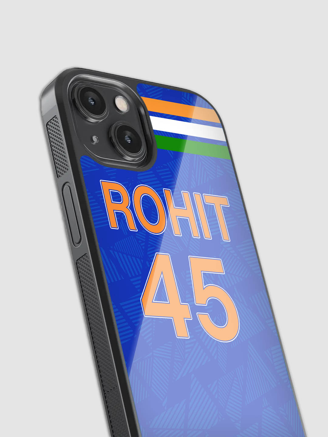 Rohit Sharma Jersey Glass Phone Case
