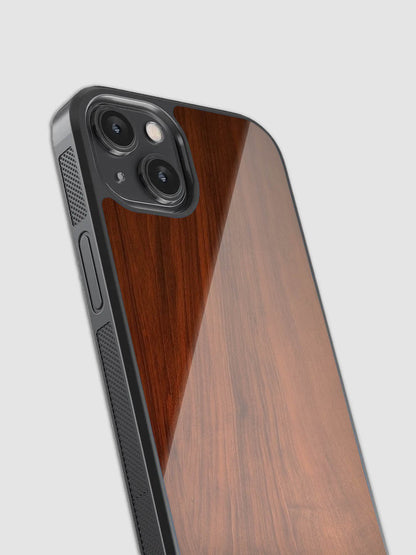 Wooden Print Glass Phone Case
