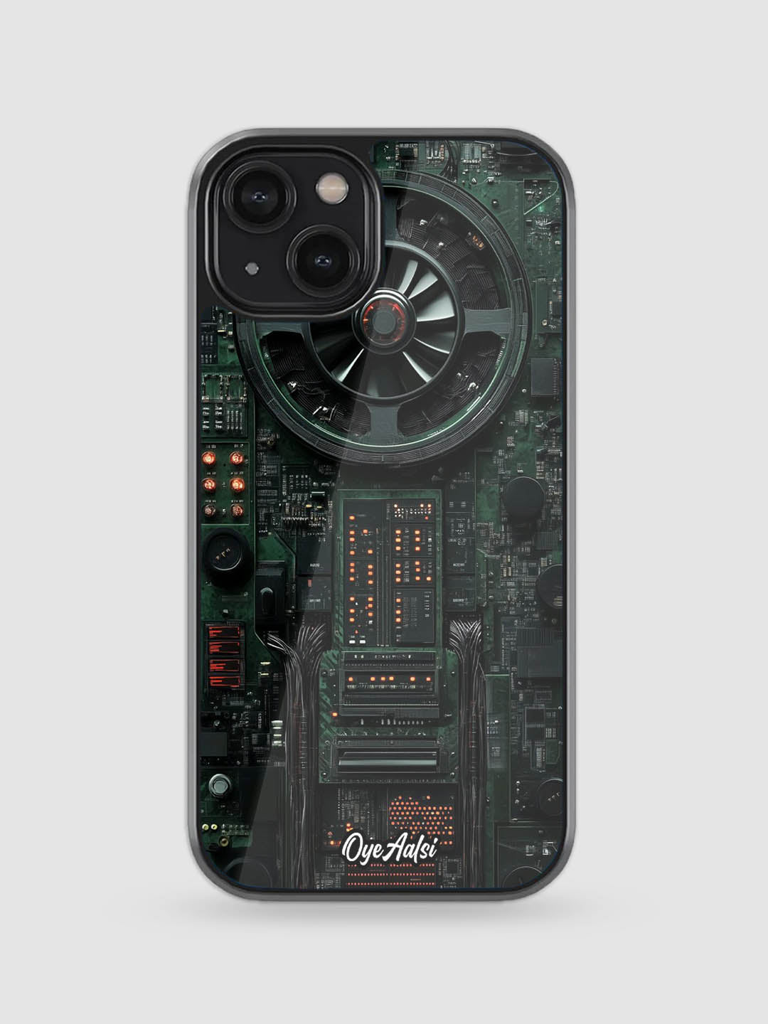 Graphic Card Print Glass Phone Case