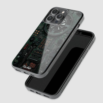 Graphic Card Print Glass Phone Case