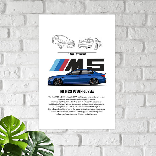 M5 Car Poster