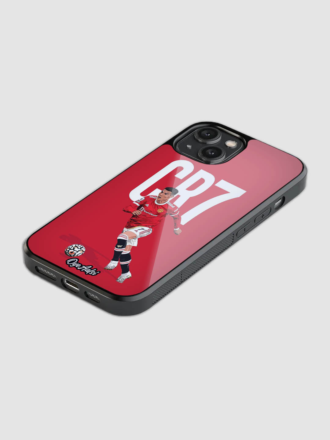 CR7 illustration Glass Phone Case