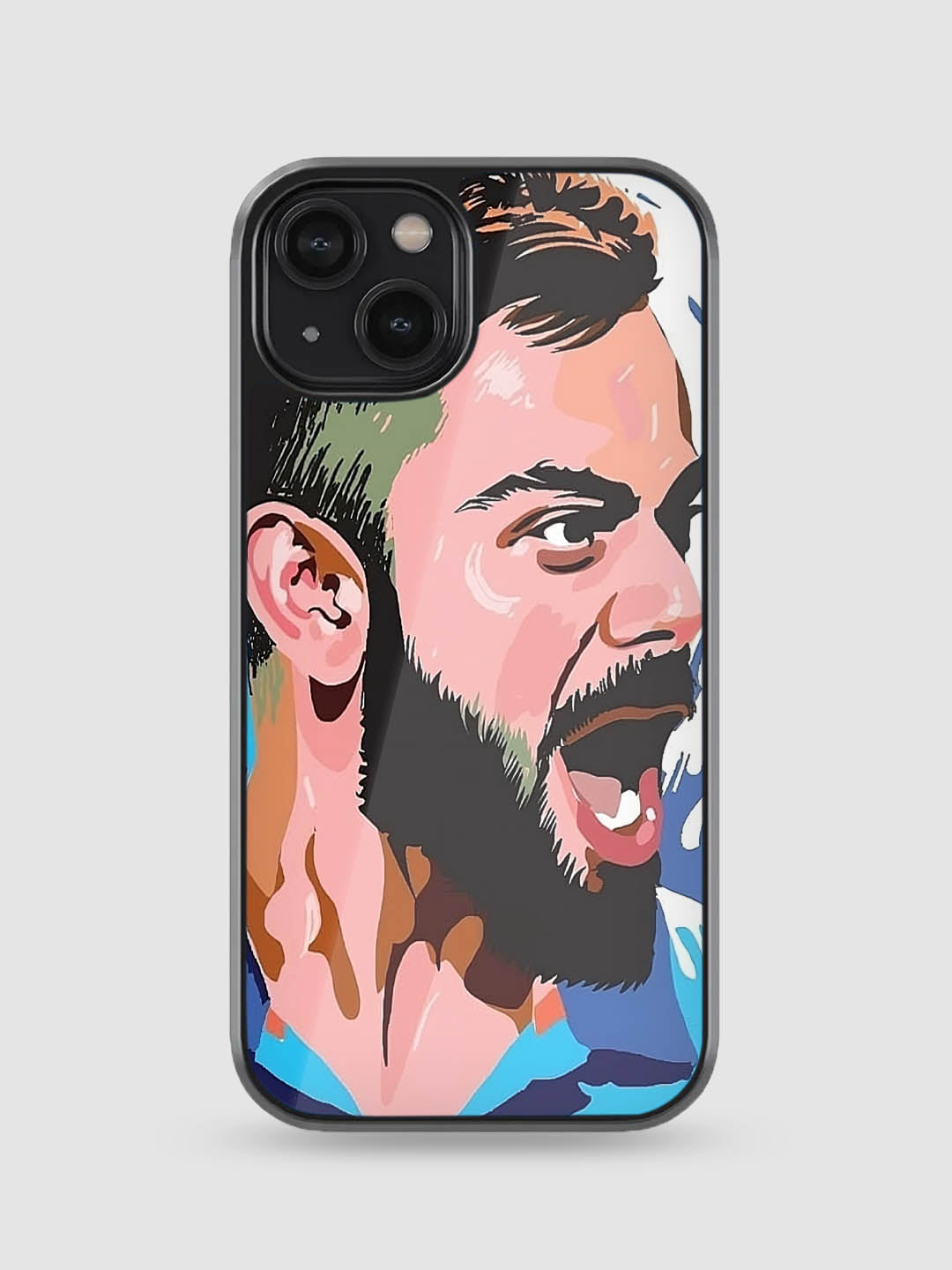 Virat Kohli illustration style phone case

