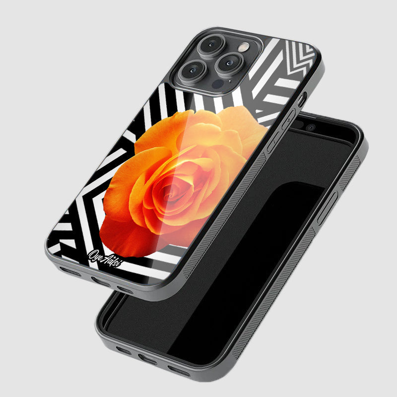 Vibrant Orange Glass Phone Case