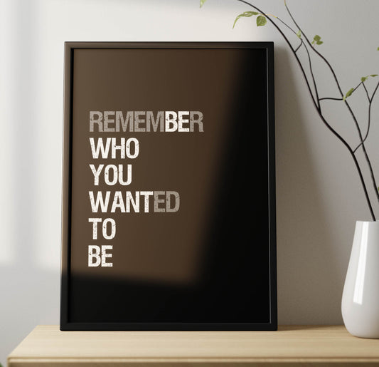 Motivational Quote Poster Frame