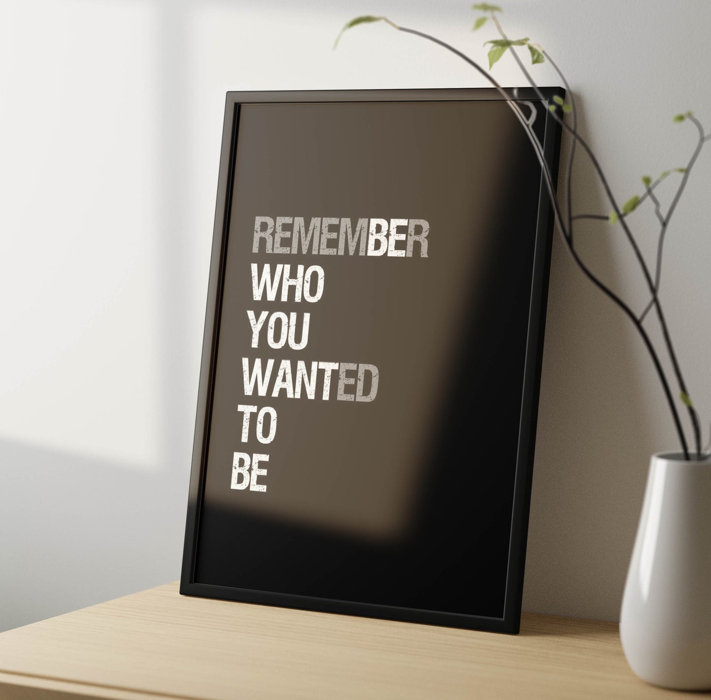 Motivational Quote Poster Frame