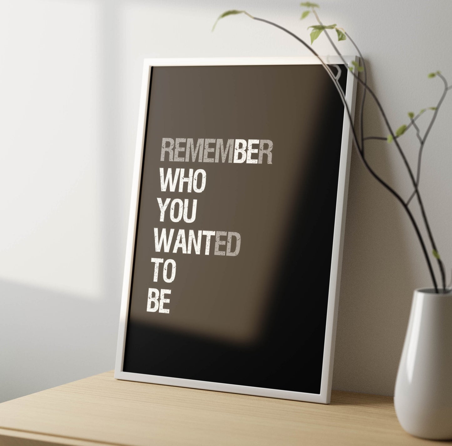 Motivational Quote Poster Frame