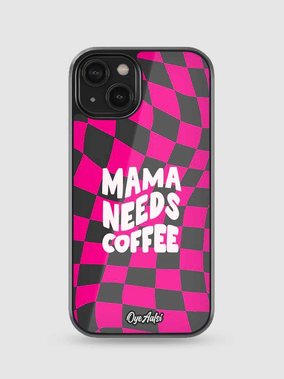 Mama Needs Coffee Glass Phone Case
