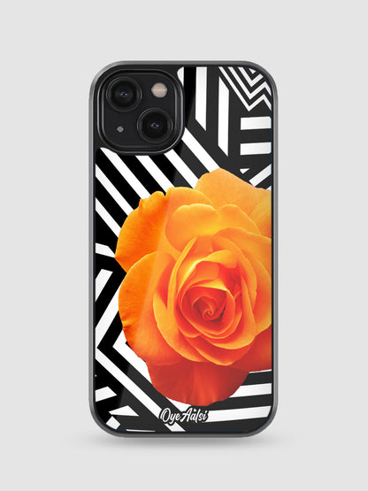 Vibrant Orange Glass Phone Case