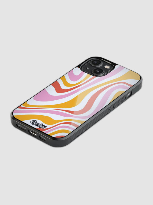 Y2K Liquid Swirl Glass Phone Case