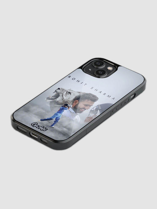 rohit sharma champion glass phone case